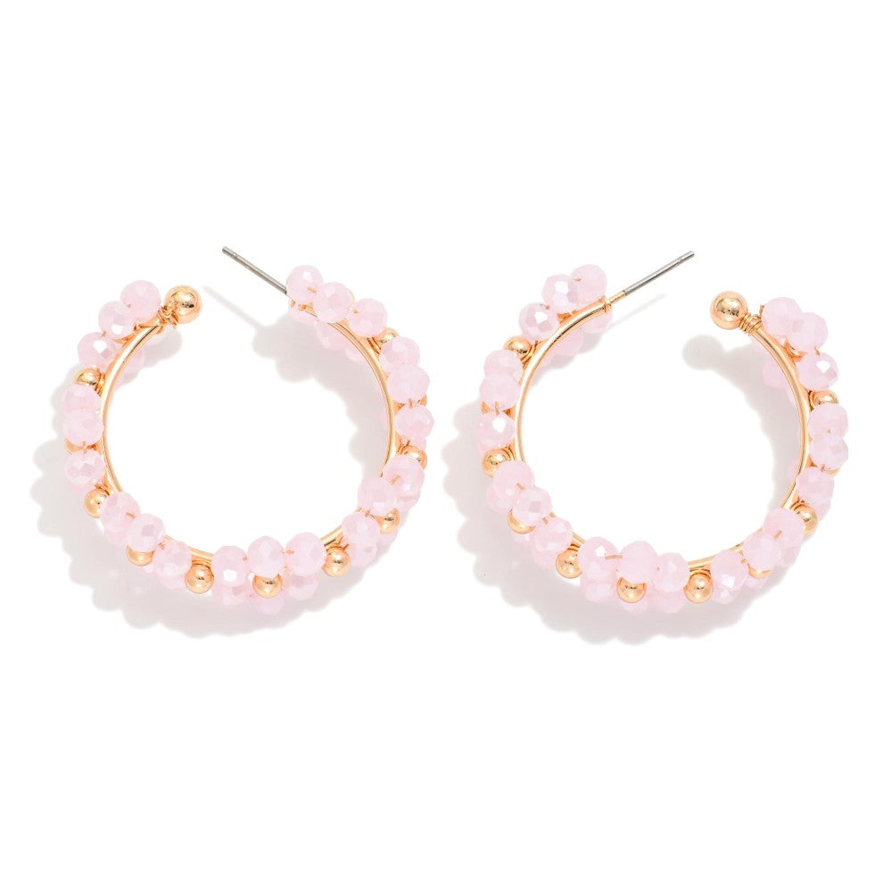 Floral Beaded Earrings