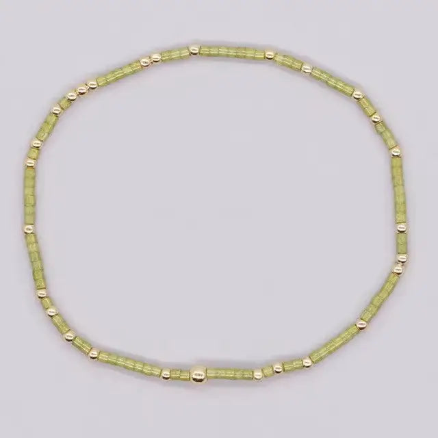 Lime Beaded Bracelet