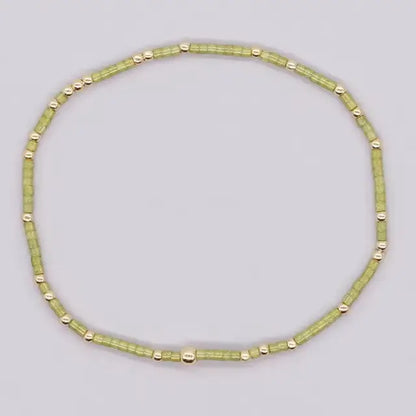 Lime Beaded Bracelet