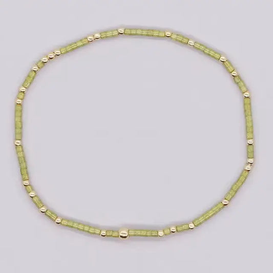 Lime Beaded Bracelet