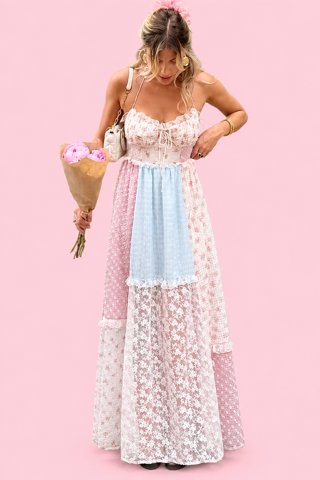 Pretty in Lace Maxi Dress