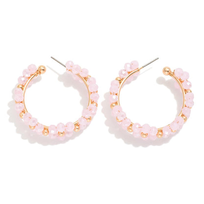 Floral Beaded Earrings