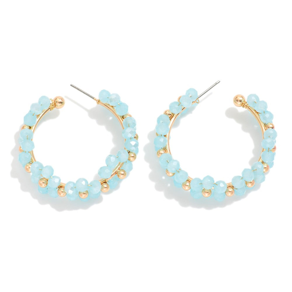 Floral Beaded Earrings