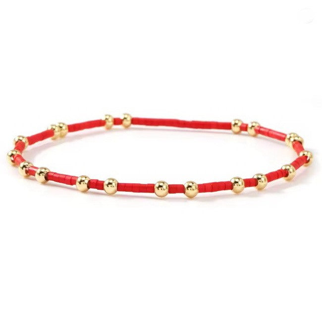 Red Beaded Bracelet