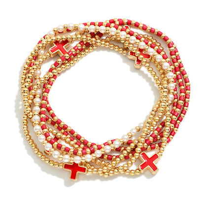 Cross Bracelet Set