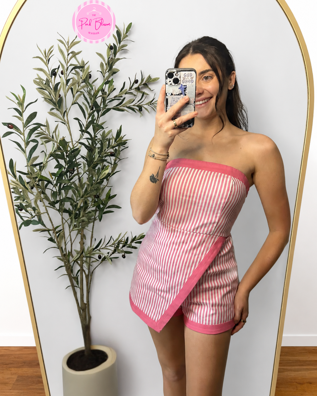 The Sweet Stripe Romper