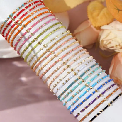 Off White Beaded Bracelet