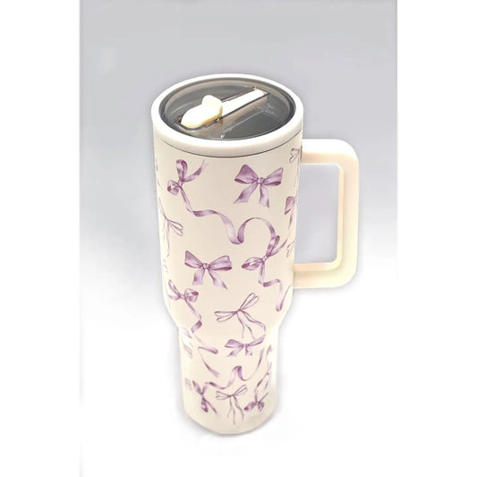 Bow Cream Tumbler