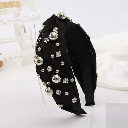 Multi Gold Ball Rhinestone Headband