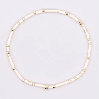 Off White Beaded Bracelet