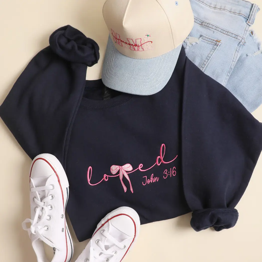 John 3:16 Embroidered Sweatshirt